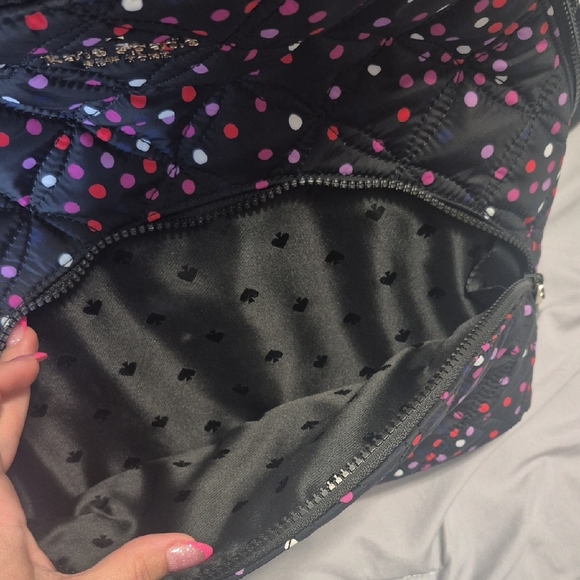 Kate Spade New York Karissa Nylon Quilted Large Backpack in the "Festive Polka D - Picture 3 of 6